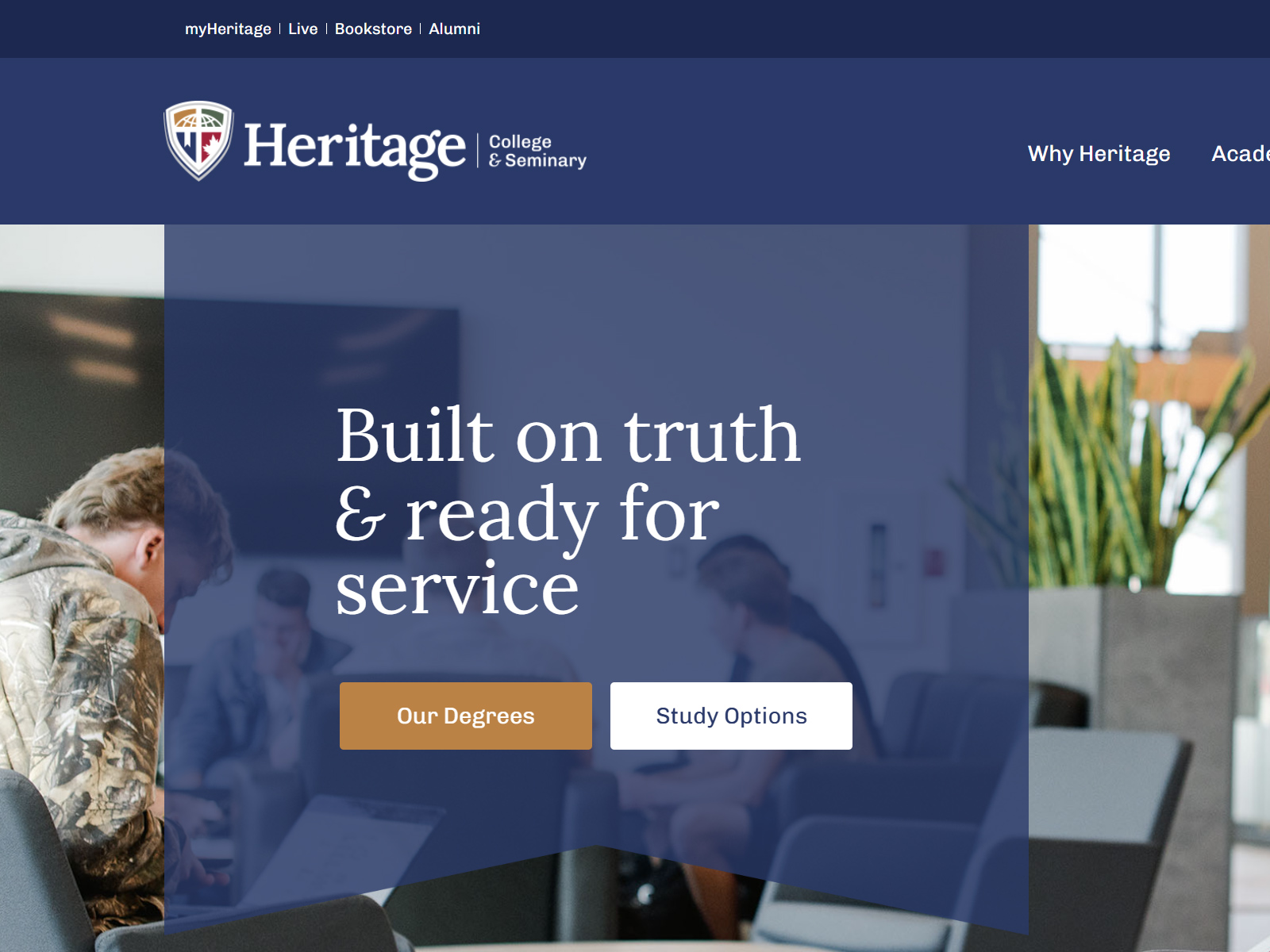 Heritage College & Seminary Website